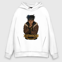 Мужское худи оверсайз XXXTentacion задумчивый