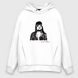 Мужское худи оверсайз Арт Курт Кобейн