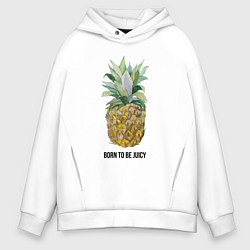 Мужское худи оверсайз Ананас Born to be juicy