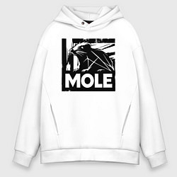 Мужское худи оверсайз Крот в стиле граффити