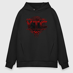 Толстовка оверсайз мужская Roman Reigns ytc wwe logo, цвет: черный