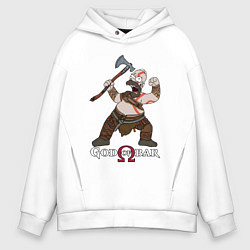 Мужское худи оверсайз Homer - god of bar