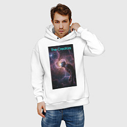 Толстовка оверсайз мужская The Creators - space giant, цвет: белый — фото 2