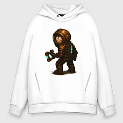 Толстовка оверсайз мужская Кенни в игре Dead Space, цвет: белый