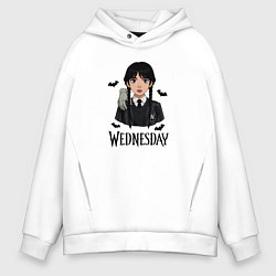 Мужское худи оверсайз Уэнздей Аддамс