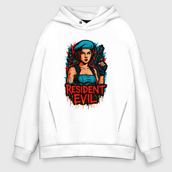 Мужское худи оверсайз Resident Evil Джилл Валентайн