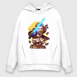 Мужское худи оверсайз Звёздные войны: Оби-Ван Кеноби - арт