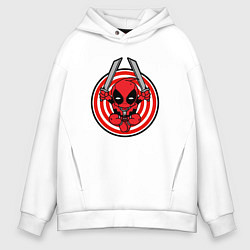 Мужское худи оверсайз Дэдпул с мечами