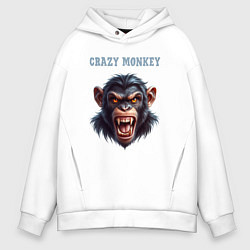 Мужское худи оверсайз Crazy monkey