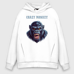 Мужское худи оверсайз Crazy gorilla