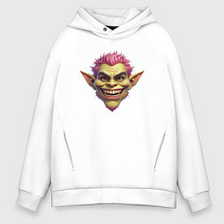 Мужское худи оверсайз Гоблин с розовыми волосами