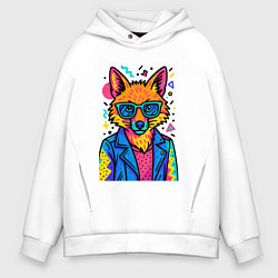 Мужское худи оверсайз Лиса Pop Colors
