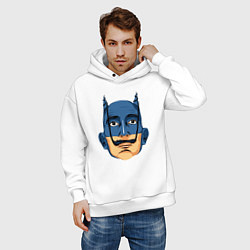 Толстовка оверсайз мужская Batman Dali, цвет: белый — фото 2