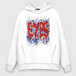 Мужское худи оверсайз Eyes halloween