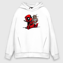 Мужское худи оверсайз Дэдпул с куклой вуду