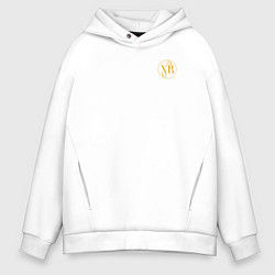 Мужское худи оверсайз Христос воскресе желтый узор