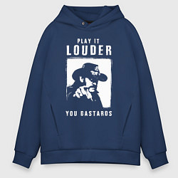 Мужское худи оверсайз Лемми - сделайте громче ублюдки