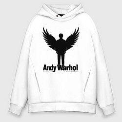 Мужское худи оверсайз Крылатый Энди Уорхол