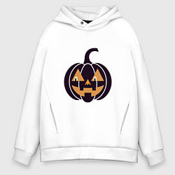 Мужское худи оверсайз Тыква Джек фонарь Хэллоуин