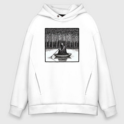 Мужское худи оверсайз Призрак в лодке