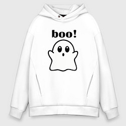 Мужское худи оверсайз Хэллоуин, милое привидение