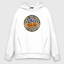 Мужское худи оверсайз Happy halloween - 31 october