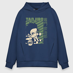 Мужское худи оверсайз Тандзиро Камадо клинок