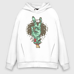 Мужское худи оверсайз Рука зомби жест V