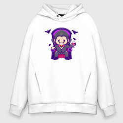 Мужское худи оверсайз Дракула на троне