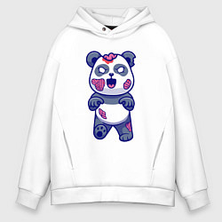 Мужское худи оверсайз Зомби панда