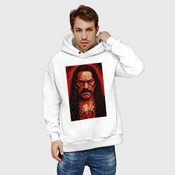 Толстовка оверсайз мужская Дэнни Трехо, цвет: белый — фото 2