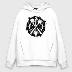 Мужское худи оверсайз Лопатка и кисточки