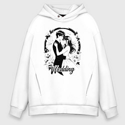 Мужское худи оверсайз Свадьба аниме