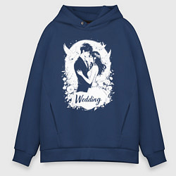 Мужское худи оверсайз Свадьба в стиле аниме