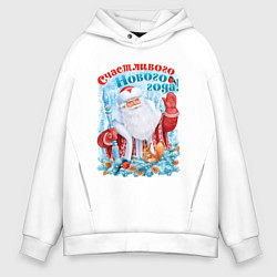 Мужское худи оверсайз Счастливого Нового года