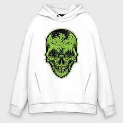 Мужское худи оверсайз Green skeletor