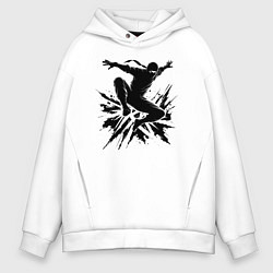 Мужское худи оверсайз Ниндзя в прыжке