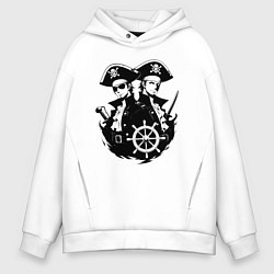 Мужское худи оверсайз Пиратский дуэт