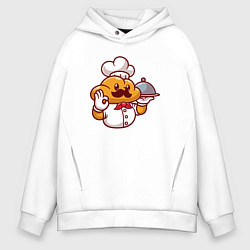 Мужское худи оверсайз Повар батон