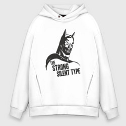 Мужское худи оверсайз Бэтмен - сильный и молчаливый