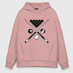 Мужское худи оверсайз Бильярд (пул)