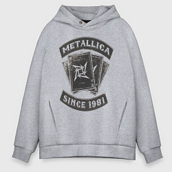 Мужское худи оверсайз Metallica: since 1981