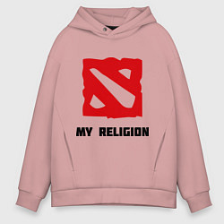 Мужское худи оверсайз Dota 2: My Religion