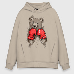 Мужское худи оверсайз Bear Boxing