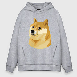 Толстовка оверсайз мужская Doge, цвет: меланж