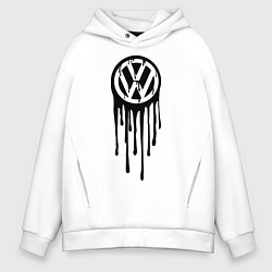 Толстовка оверсайз мужская Volkswagen, цвет: белый