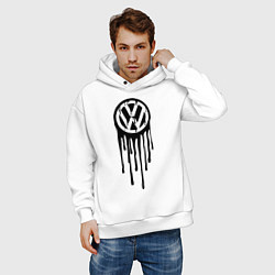 Толстовка оверсайз мужская Volkswagen, цвет: белый — фото 2