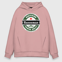 Толстовка оверсайз мужская Hanneman, цвет: пыльно-розовый