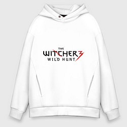 Толстовка оверсайз мужская The Witcher 3, цвет: белый