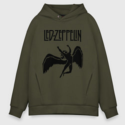 Мужское худи оверсайз Led Zeppelin Swan